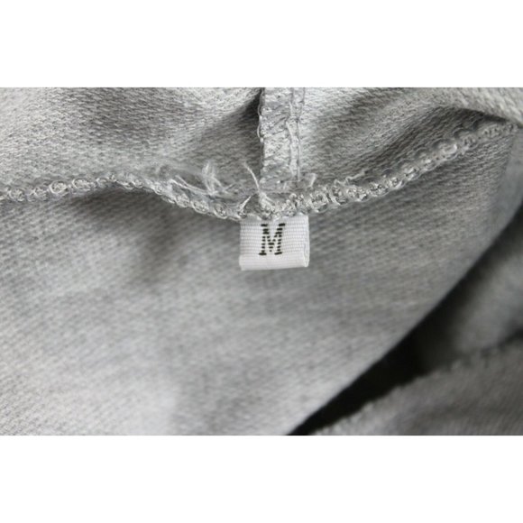 Crop Hoodie Checkerboard Sweatshirt size M Gray White Cropped - Picture 3 of 3